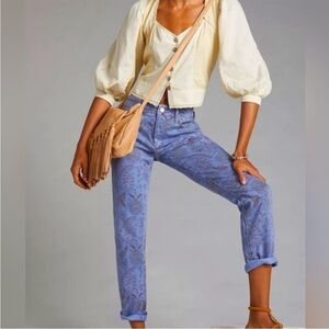 Anthropologie Pilcro Slim Boyfriend Floral Denim (28)